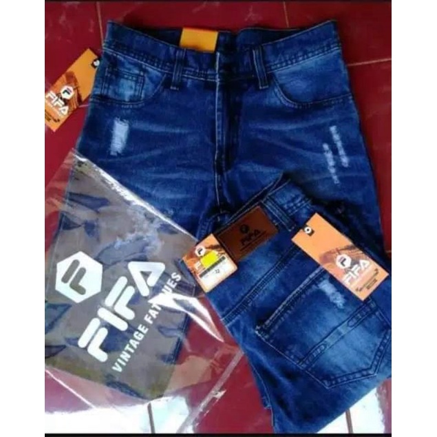 Celana fashion pendek jeans pria termurah/ celana pendek sobek/celana wisker