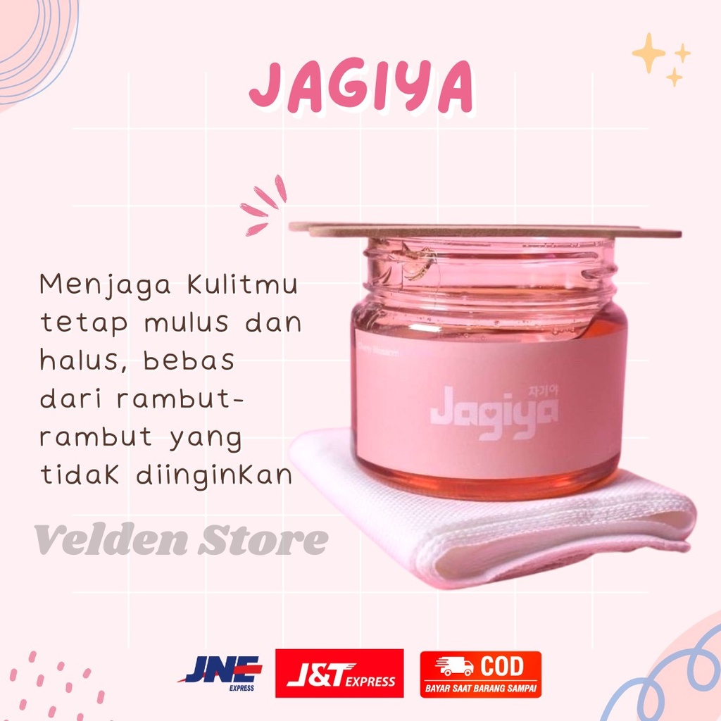 Jagiya Wax Sakura Cherry Blossom Waxing Kit / Sugar wax / Perontok Bulu / Penghilang bulu / Natural Sugar Wax / Perontok Bulu Kaki, Bulu Tangan BPOM