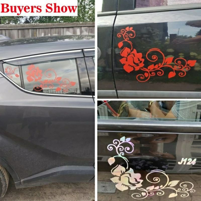 stlikelr batik bunga, stiker Cutting batik bunga, stiker bunga, stiker Mobil, Motor dan laptop