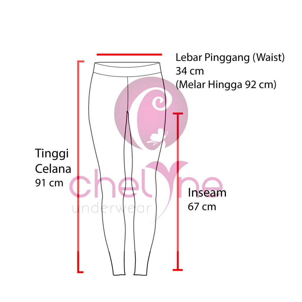 Legging Sport Panjang T925 Celana Olahraga Tile - By Chelyne