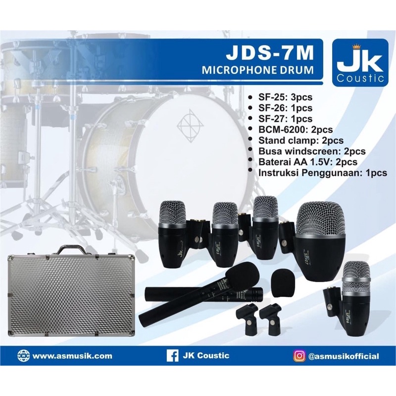 mic drum set Jk coustic