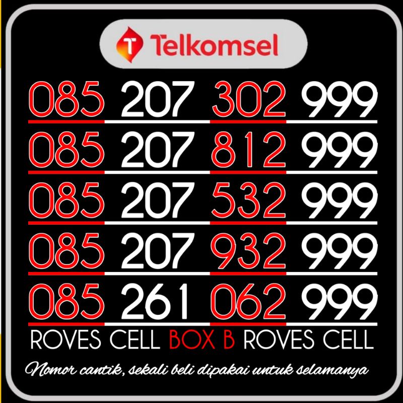 NOMOR CANTIK TELKOMSEL SERI TRIPLE 999 TRIPEL HOKI 0999 2999 3999 4999 5999 6999 7999 KARTU AS CANTIK