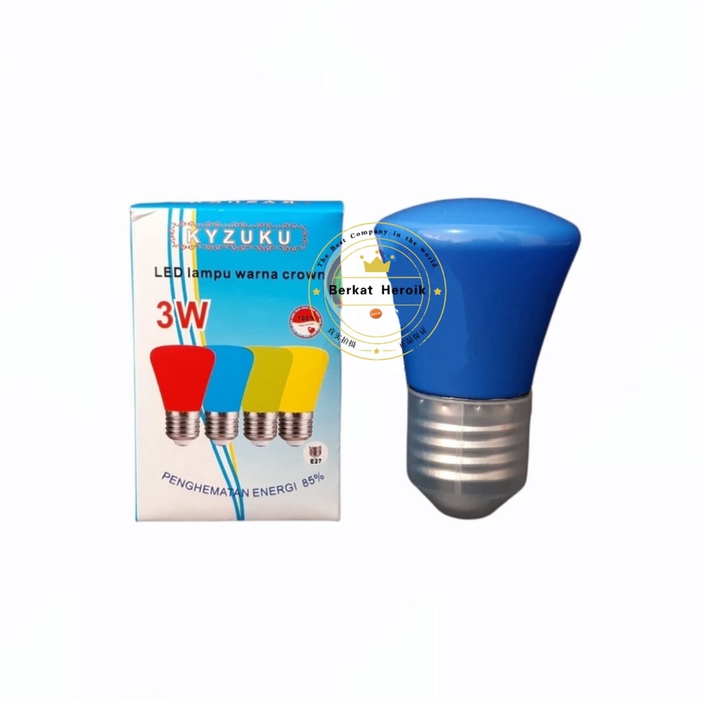 Lampu  Tidur  LED  KYZUKU  3W  BERWARNA(Merah,Kuning,hijau)