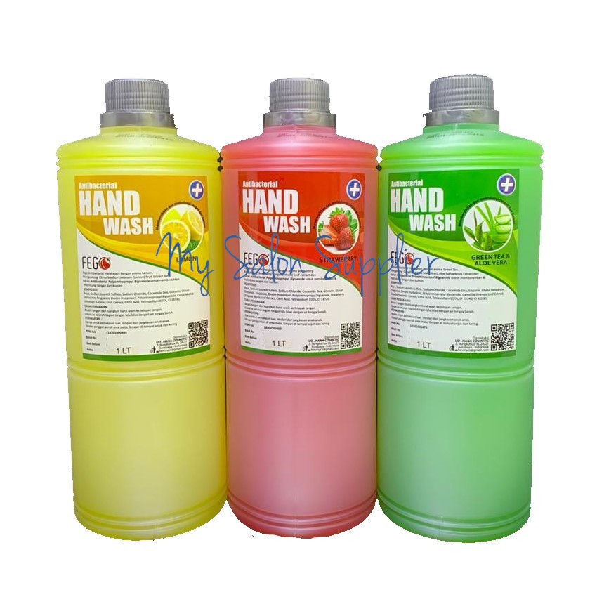 FEG FEGO Antibacterial Hand Wash 1L / Hand Soap Sabun Cuci Tangan