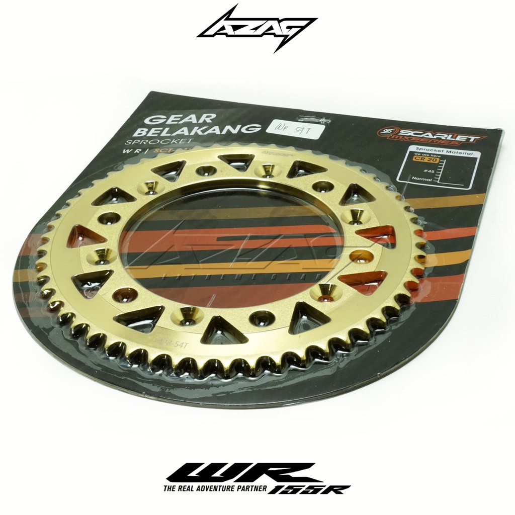 Gear Belakang WR Scarlet Gold