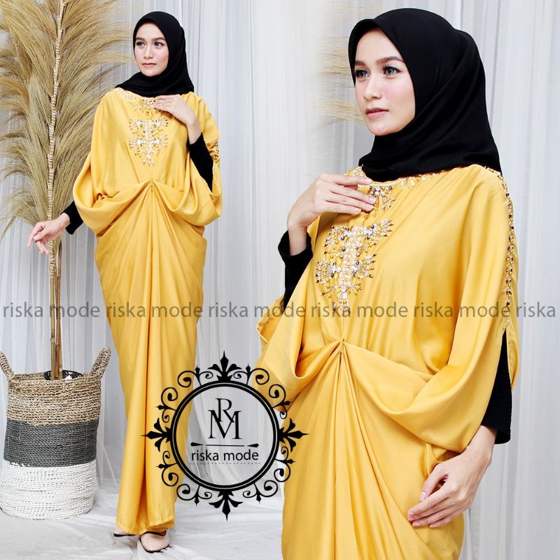 Terlarisss gamis kaftan nira//baju kaftan lebaran//kaftan modern