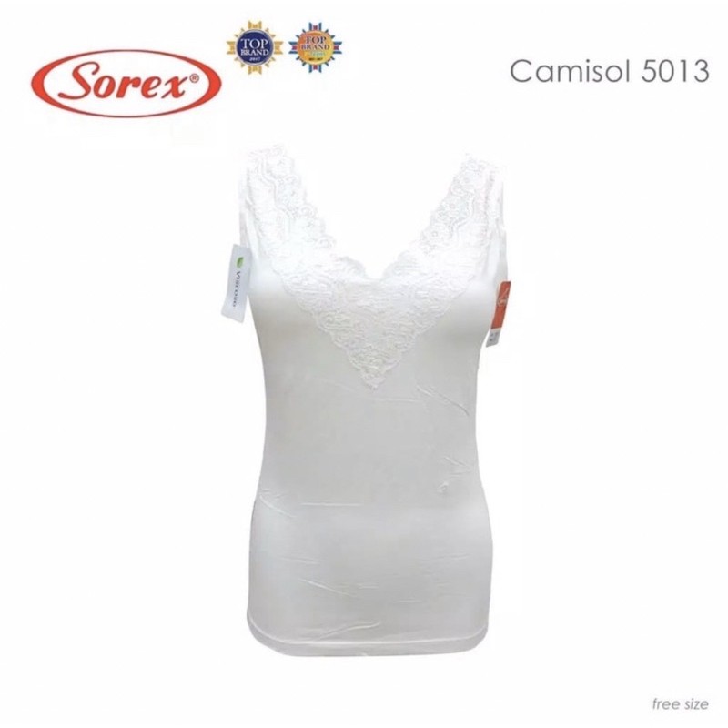 Camisol | Tanktop V-Neck Renda SOREX 5013 Freesize