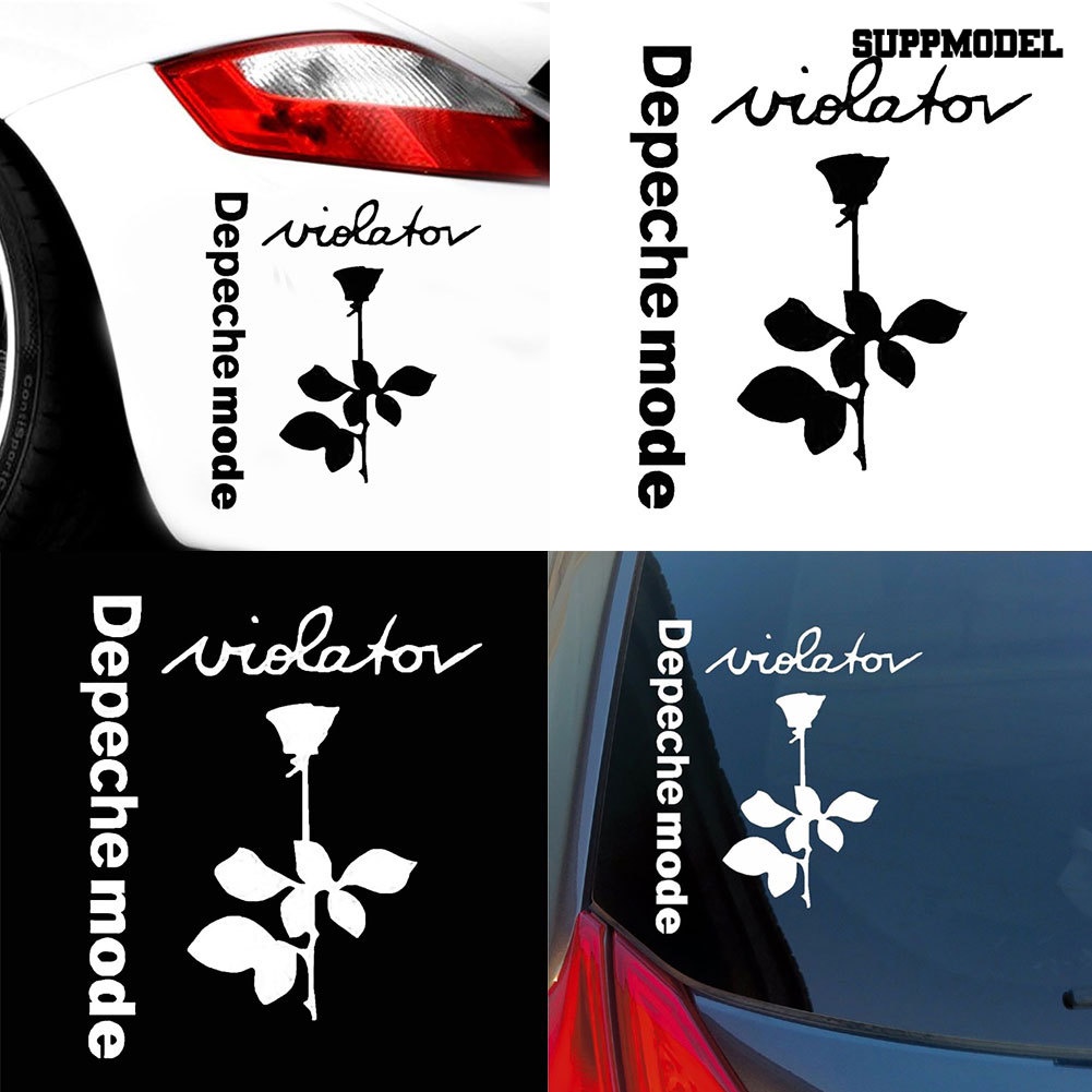 Stiker Reflektif Motif Bunga Mawar Untuk Dekorasi Mobil