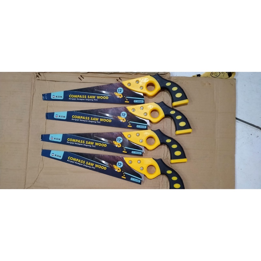 Kdk Gergaji Gagang Karet 12 Inch / Gergaji Kayu 12 Inch / Compass Saw 12 Inch