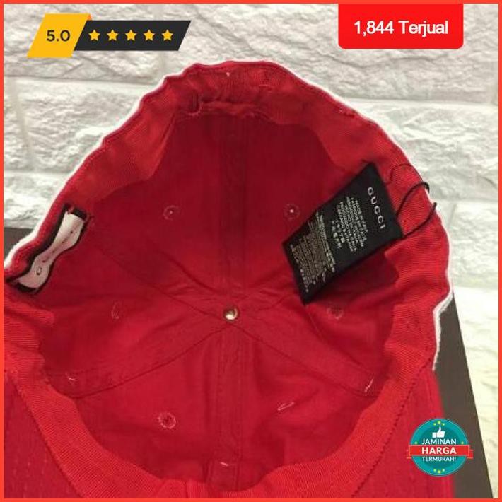 Extra Cashback Topi Gucci Syahrini Merah Import - Merah Terlaris