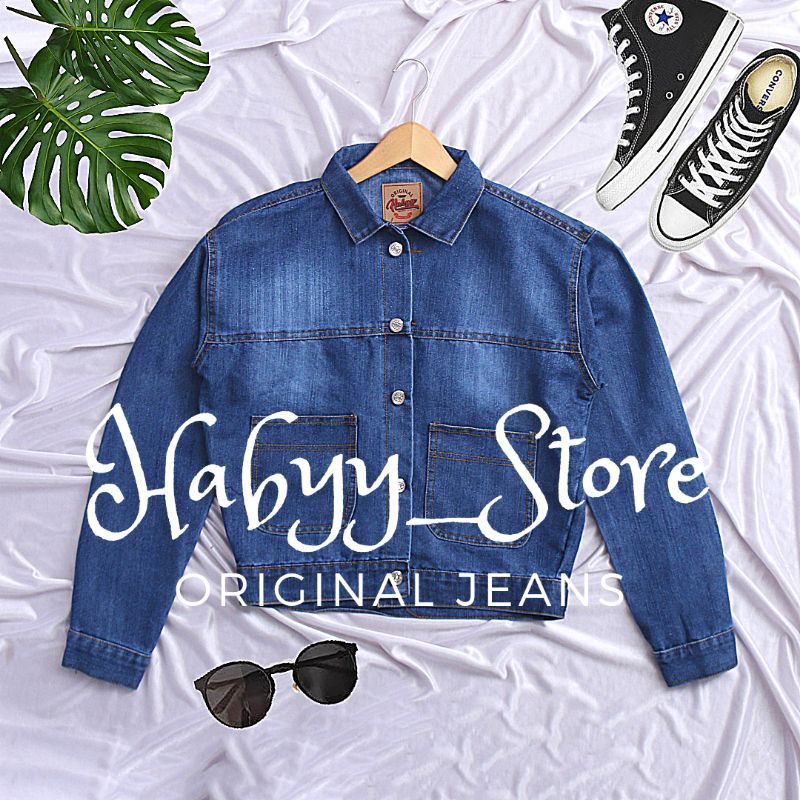 JAKET JEANS CEWEK//CROP SNOW(JAKET LEVIS WANITA)