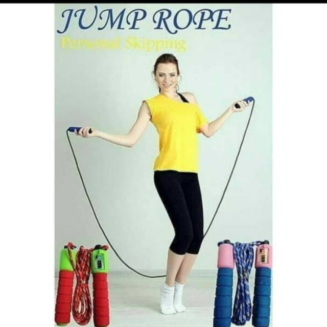 SKIPPING ROPE / Lompat Tali Skipping Colorful ada Counter / Penghitung