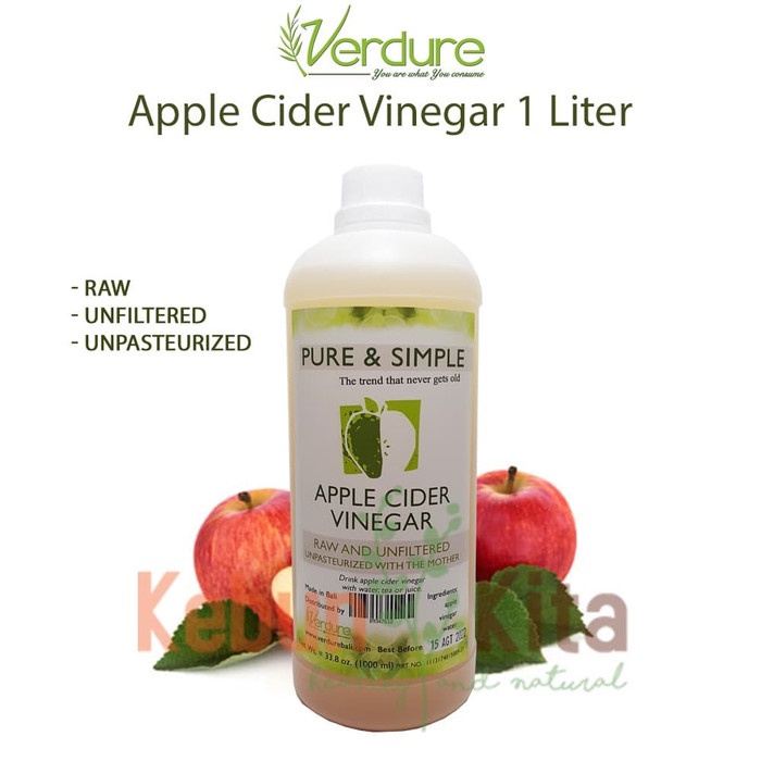 

Jual Verdure Apple Cider Vinegar 1 Liter With The Mother (Cuka Apel)