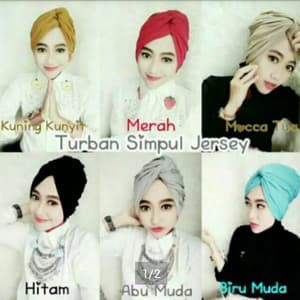 Turban Simpul Jersey Dewasa