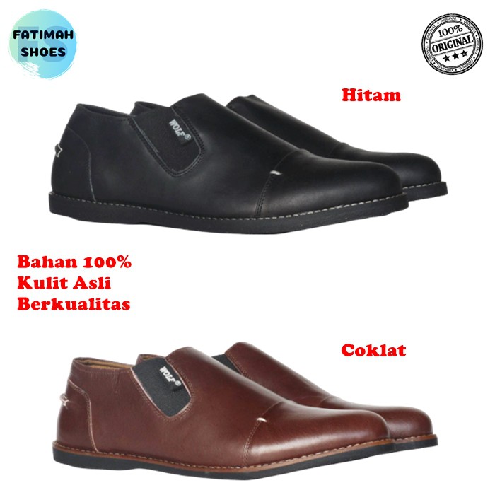 Sepatu Slip On Kulit Pria Sepatu Original Handmade Sepatu Kerja Pria Sepatu Formal Santai Pria Murah