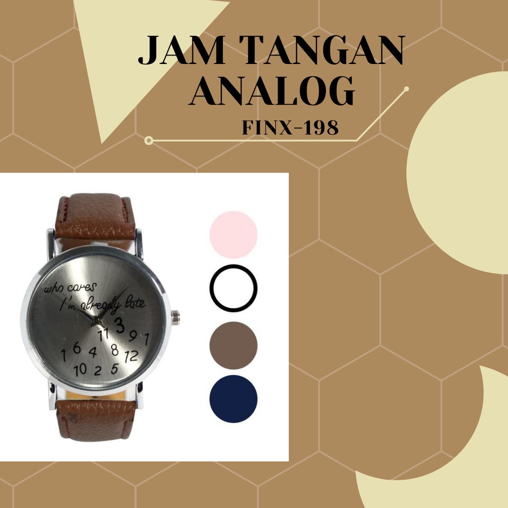 Jam Tangan Fashion Wanita Analog - Leather Strap - 6 Pilihan Warna - FINX-518