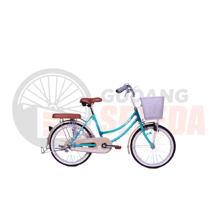 Sepeda Anak Perempuan United 20 Class X 20 Inch Keranjang dan Boncengan Garansi Termurah-Blue