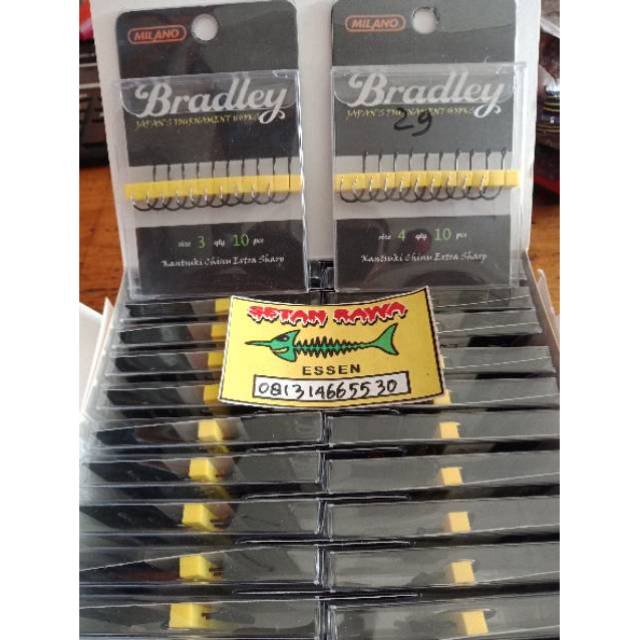 Mata kail pancing Bradley sangat tajam