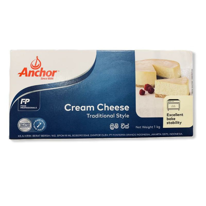 

cream cheese 1 kg dus BIRU. anchor