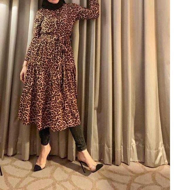 ◌ TUNIK LEOPARD dM / ATASAN TUNIK WANITA LEOPARD ✹