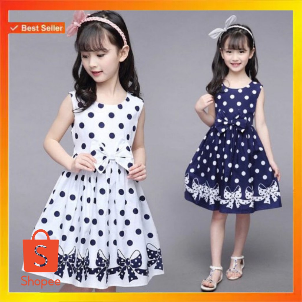 Dress anak perempuan moscreep Navy / Dress Natal / umur 7 8 9 tahun ld 76 pj78 Termurah