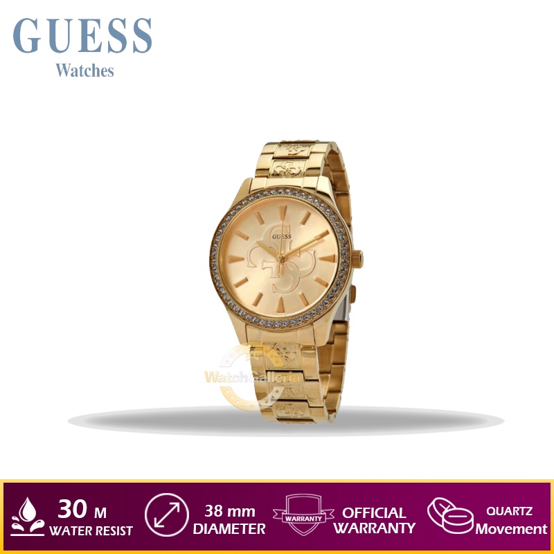 Jam Tangan Wanita GUESS W1280L2 - Gold Original