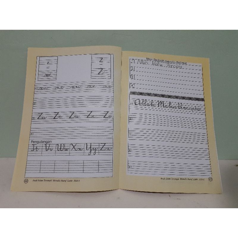 Buku Anak Islam Terampil Menulis Huruf Latin AITM Per Jilid 1-4