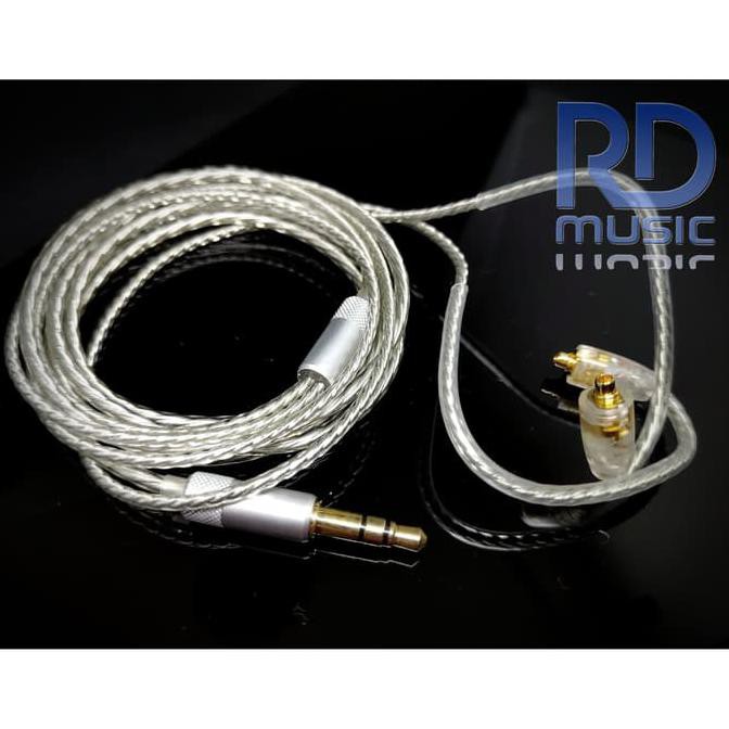 Sale Kabel Mmcx Silver Coated For Iem : Shure, Basic Ie300, Pi 3.14 Audio