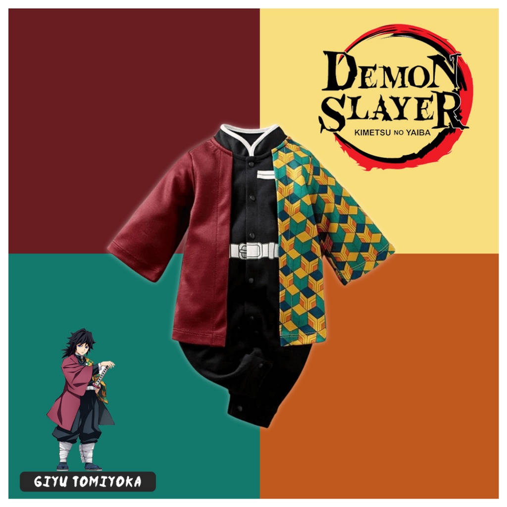 [COD]  Jumper bayi anime KIMETSU NO YAIBA - GIYU TOMIOKA 0-2 tahun / jumper anak keren  / jumper lucu/Babylovanta