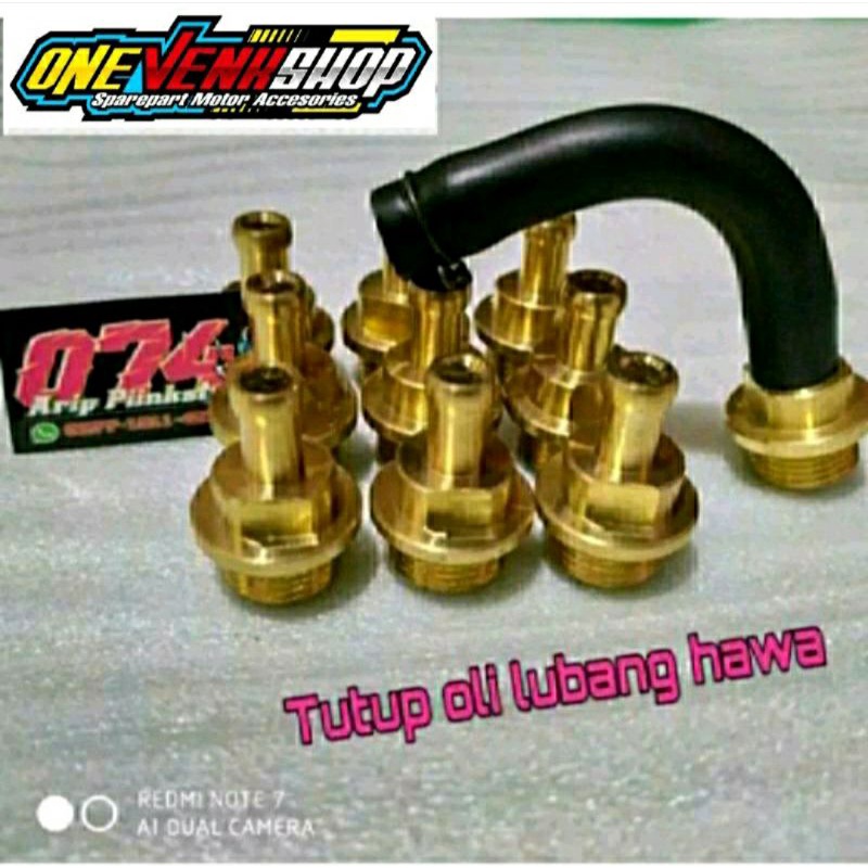 TUTUP OLI HAWA RACING, HONDA YAMAHA KAWASAKI SUZUKI, NMAX AEROX SATRIA FU FUFI JUPITER MX R15 R25 LEXY VARIO BEAT MIO SUPRA VIXION CBR CB150 NEX PCX KLX NINJA SONIC SCOOPY