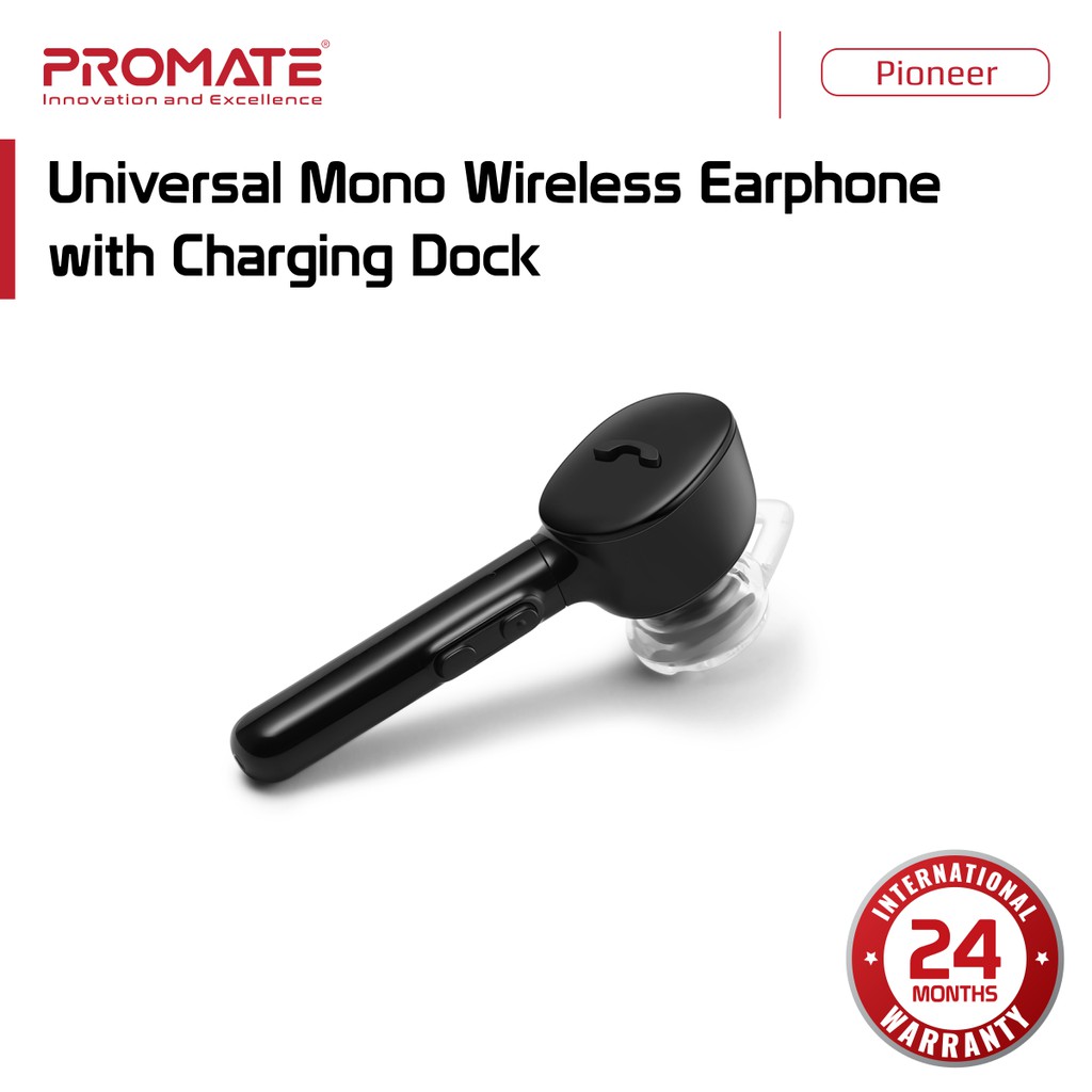 Promate Wireless Bluetooth Earphone Mono In Ear - Pioneer Headset Handsfree