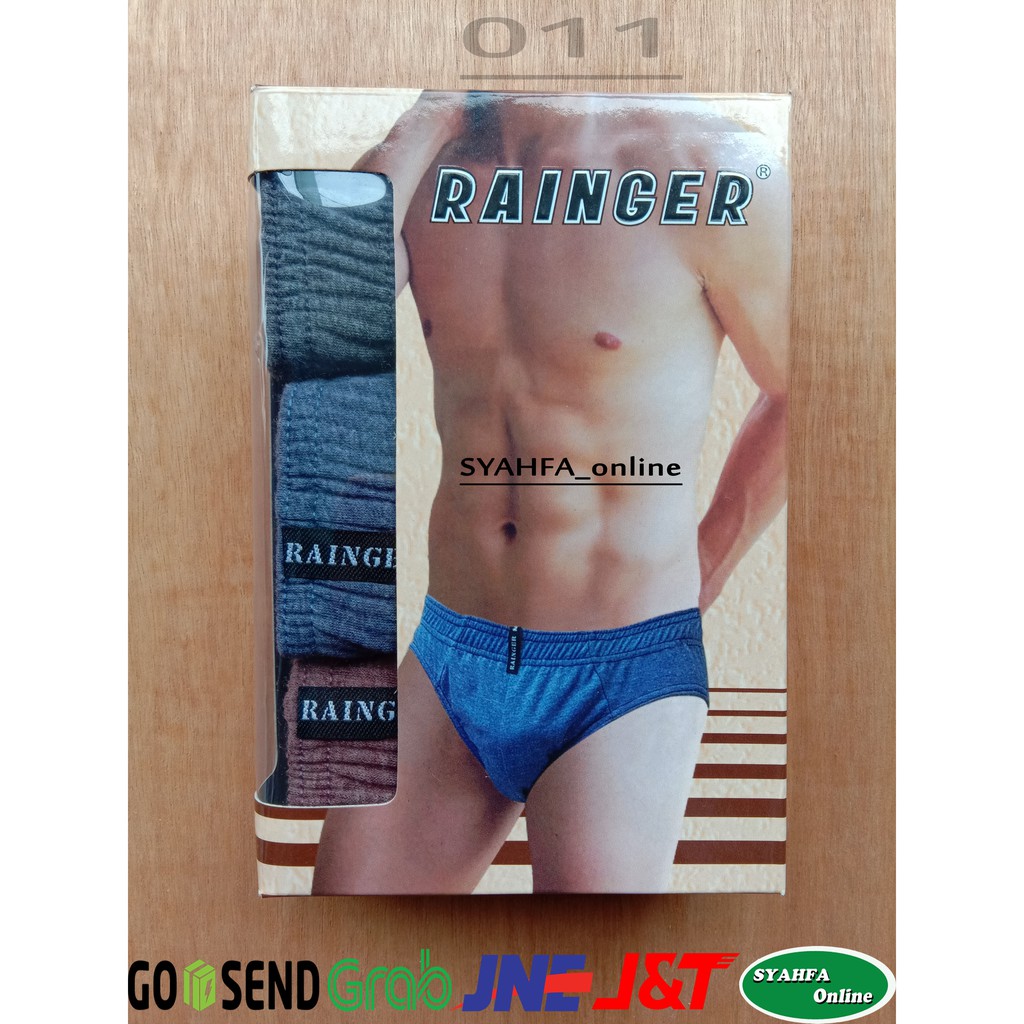 [3 pcs] CD RAINGER RG 011  | Celana Dalam Pria Karet KERUT TOKO KL