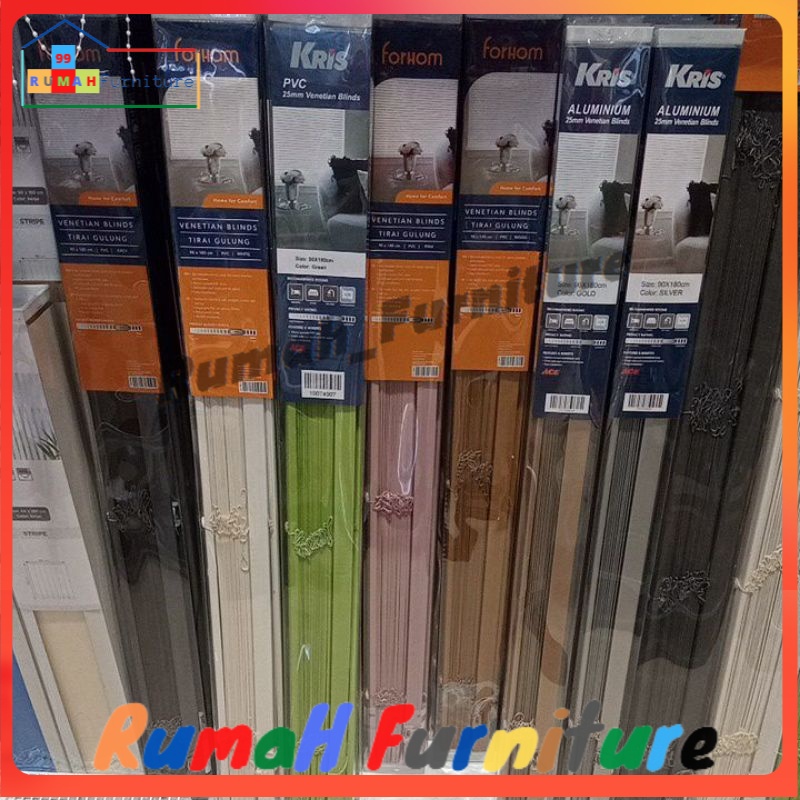 KRIS Tirai Plastik PVC Gulung Jendela 90x180