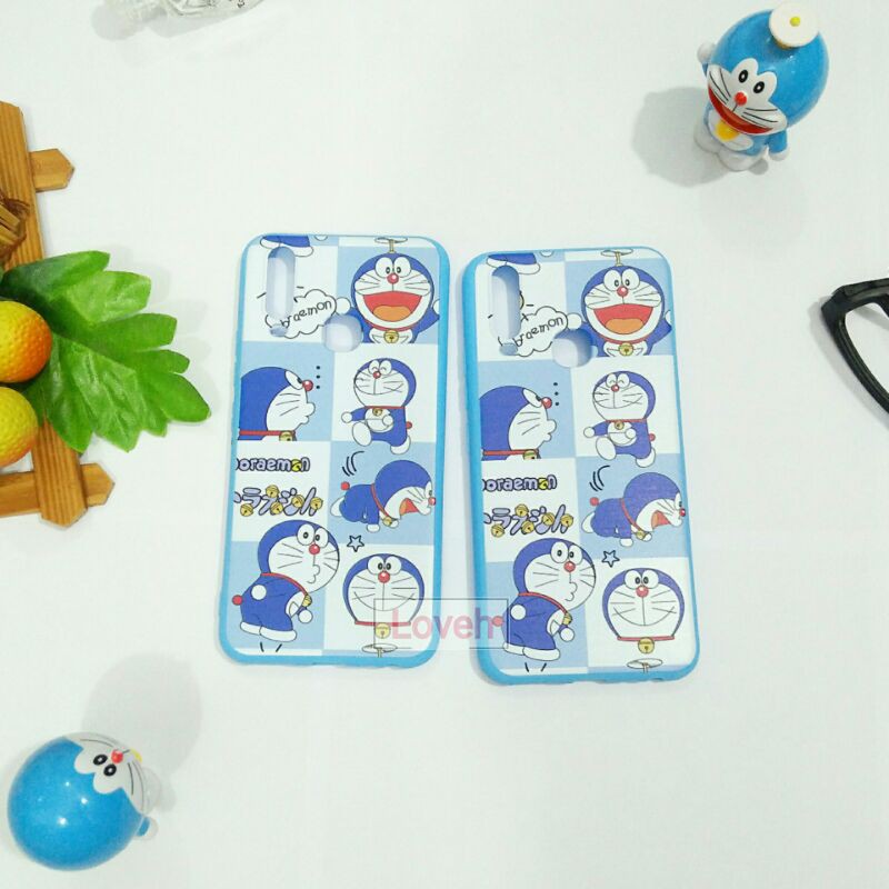 Loveh - Casing Vivo Y12 Y15 Y17 Soft Case Motif Karakter Doraemon