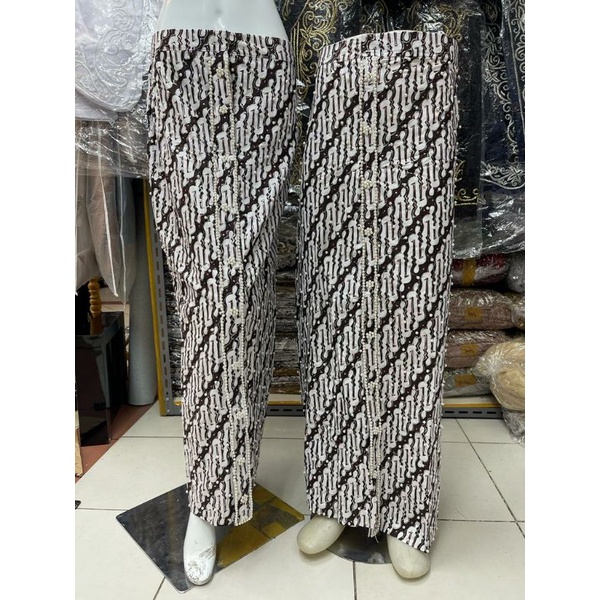 Rok pengantin batik instan couple /kain batik mix mutiara tabur