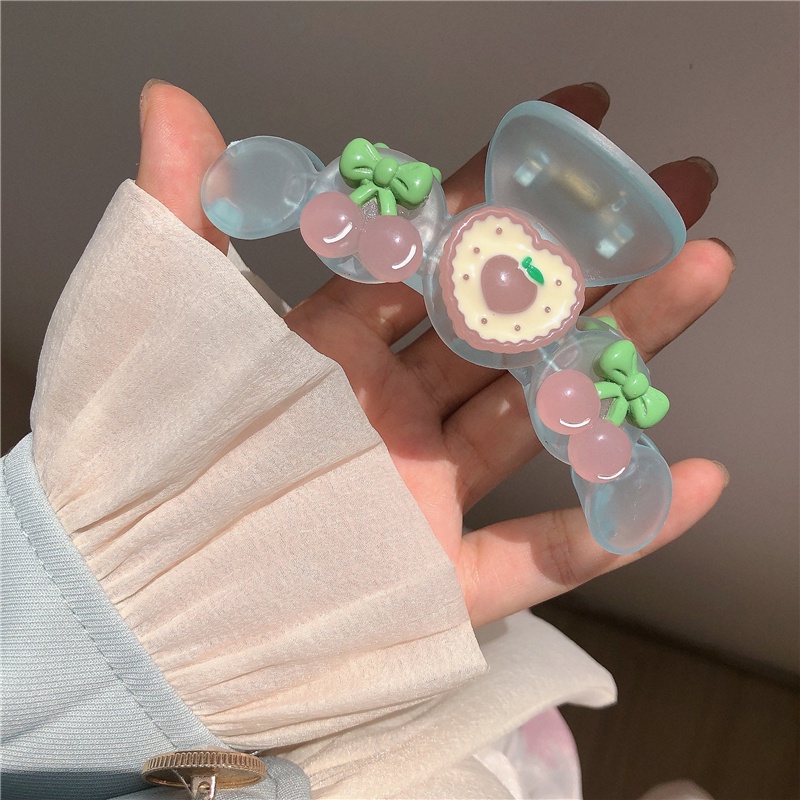 2022 Jepit Rambut Bentuk Buah Cherrypeach Gaya Korea Untuk Wanita