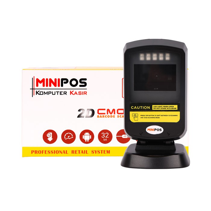 Scanner Barcode 1D 2D Minipos MP-2303 Omni USB Scan Barcode QR Code E-Faktur MP2303