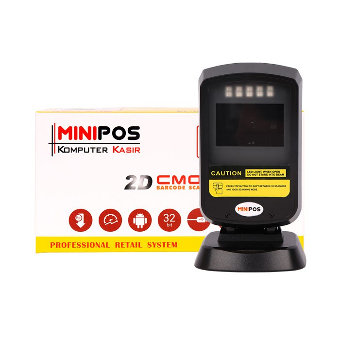 MINIPOS MP-2303 SCANNER BARCODE 1D 2D USB OMNI SCAN BARCODE QR CODE