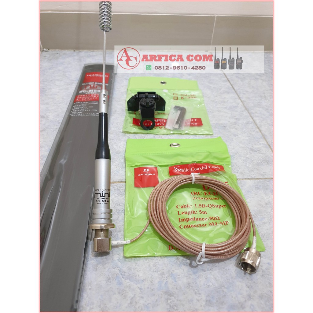 JUAL ANTENA DUALBAND RADIO RIG MINI AS 9900 UV 8900 KT 7900D PAKETAN FULL SET