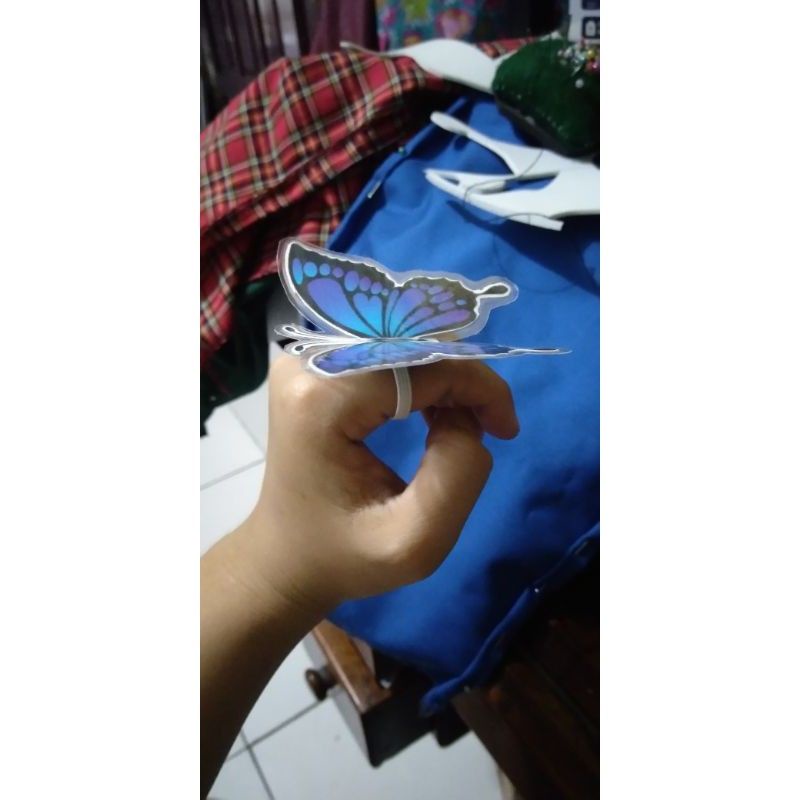 cincin kupu-kupu kanao, kanao aksesoris kupu-kupu, kanao cosplay