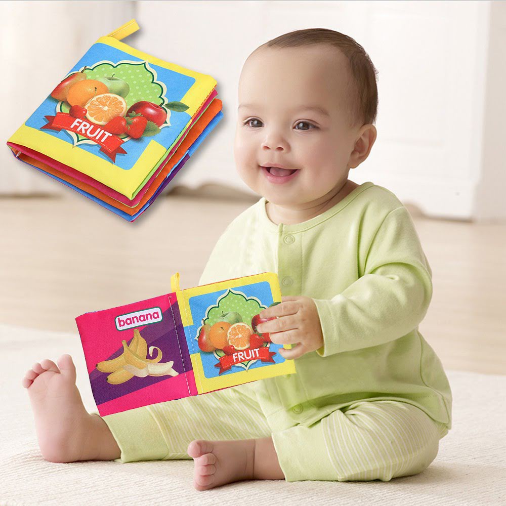 Bantal Buku Kain Buku Bantal Mainan Edukatif Soft Book Edukatif Mainan Anak Mainan Bayi TO-B13