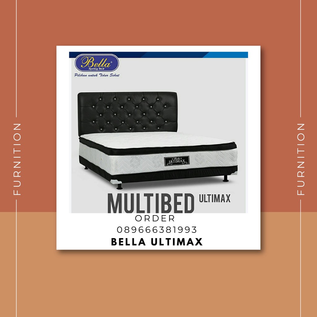 Springbed Set Bella Ultimax Bonus Bantal
