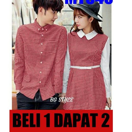 LANGSUNG KIRIM.. DRESS COUPLE/DRESS PASANGAN/KEMEJA COUPLE/KEMEJA PASANGAN/BAJU COUPLE/BAJU PASANGAN