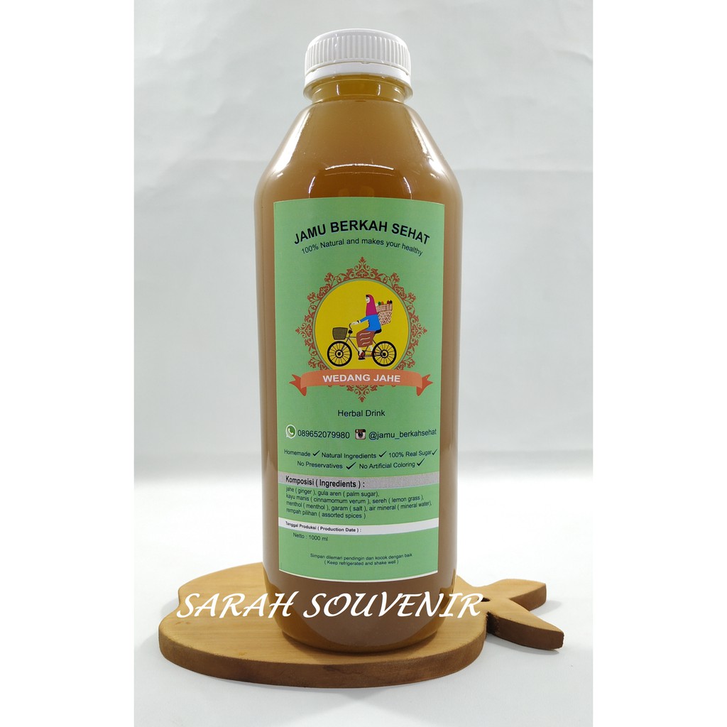 

Wedang Jahe 1000 ML Jamu Berkah Sehat