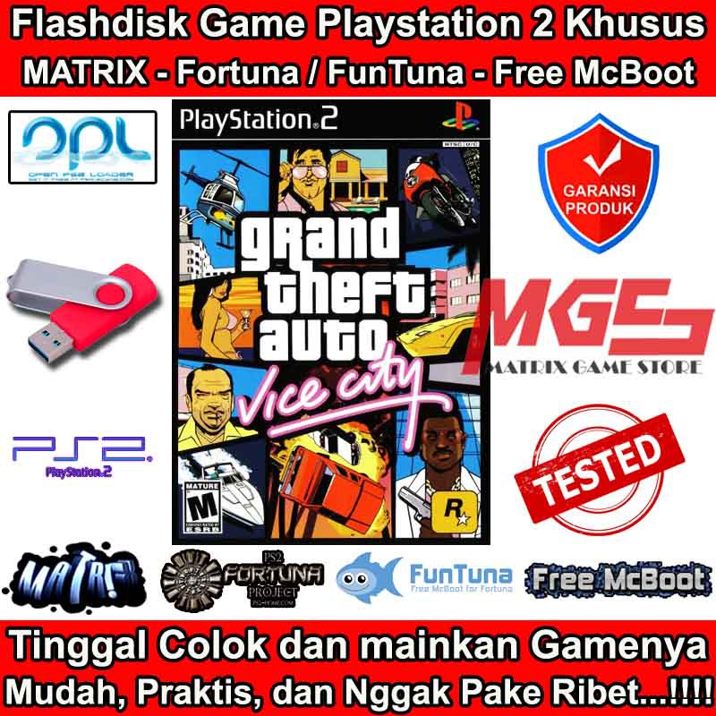 Flashdisk Game PS2 PS 2 Grand Theft Auto Vice City - GTA Vice City