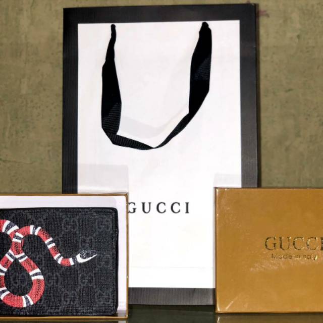 DOMPET GUCCI BLACK SNAKE
