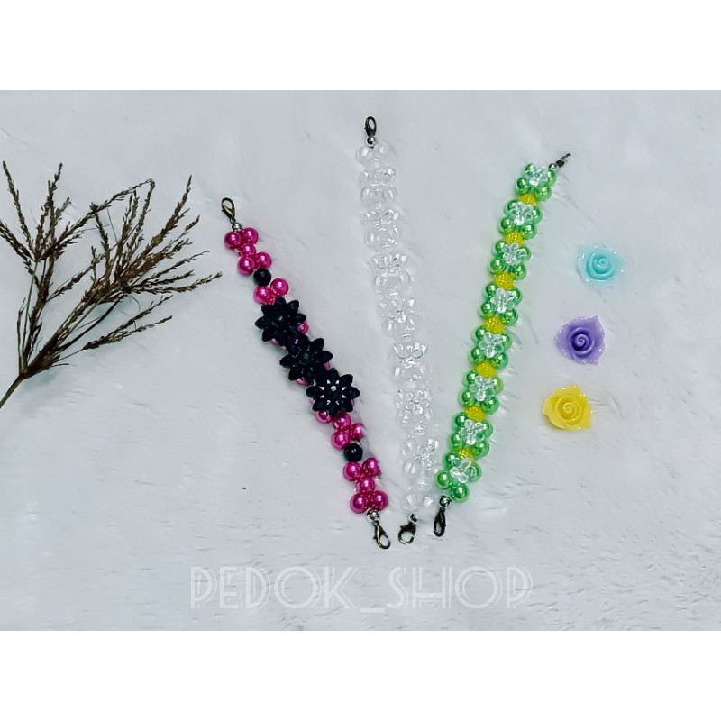 KONEKTOR MASKER HIJAB MUTIARA CANTIK FASHION WANITA/PENGAIT TALI MASKER