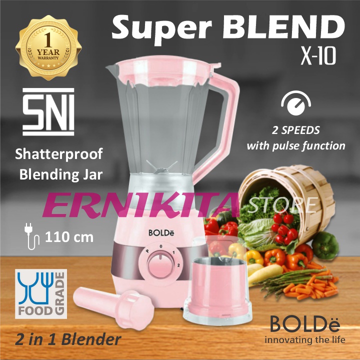 BOLDe SUPER BLEND X10 1,5 L - Blender dan Grinder Tritan Anti Pecah