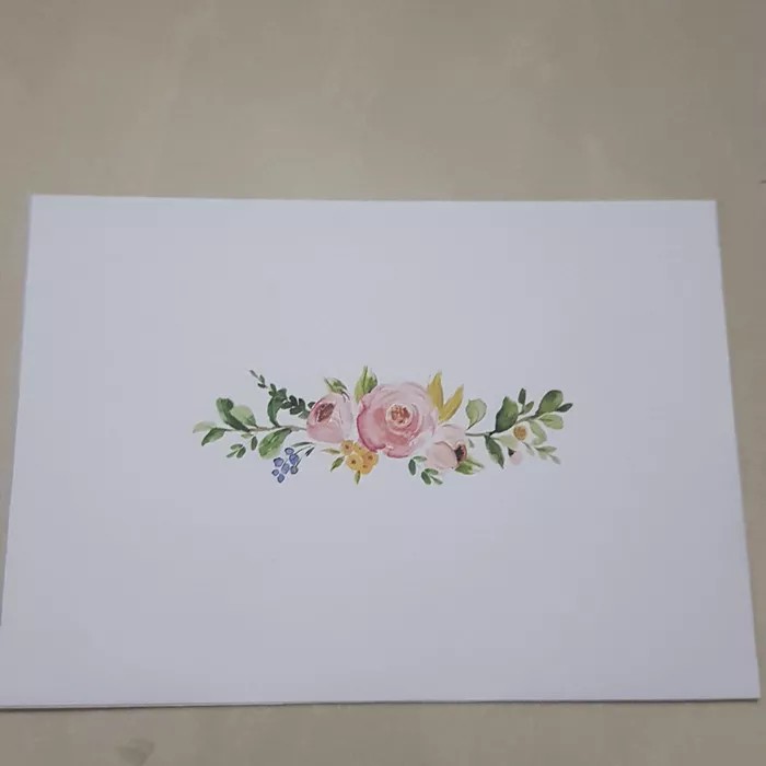 

Custom amplop ukuran 10x14 cm vintage - Bunga 003