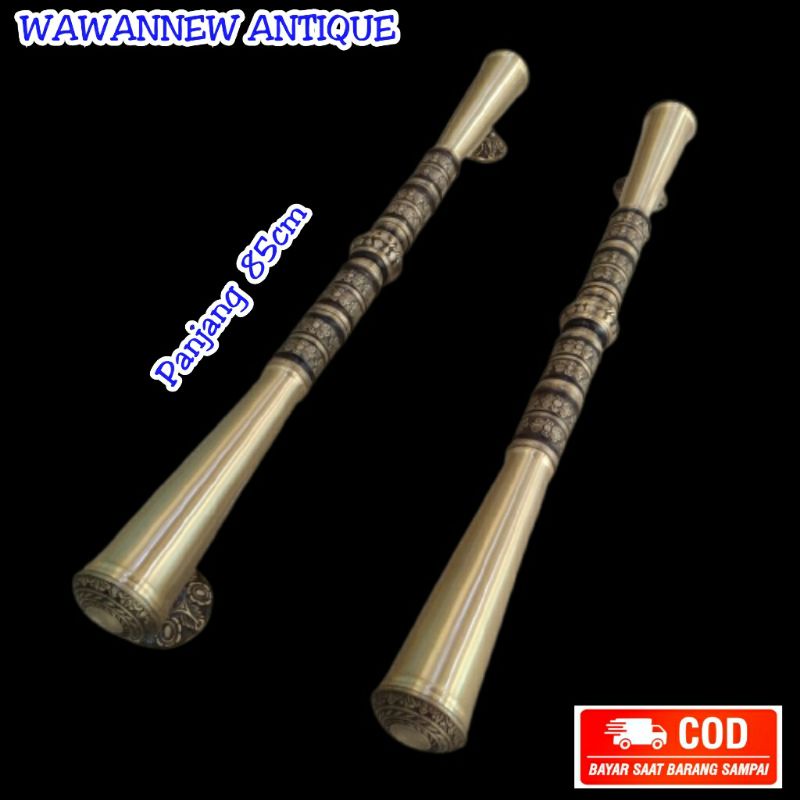 Handle Pintu / Gagang Pintu Rumah Pagar Kuningan Antik 85cm